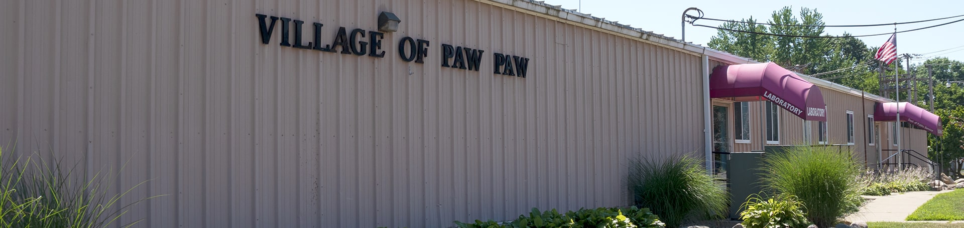 Village of Paw Paw banner area slide image - CLERK