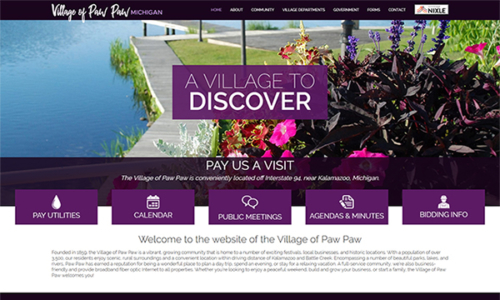 Welcome to the Village of Paw Paw’s New Website!